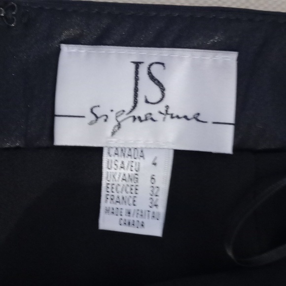 JS signature collection wide leg dress pants with slits and bling buckle  4 - Picture 2 of 10